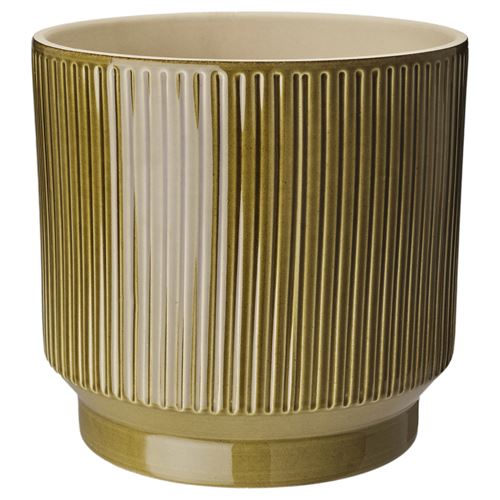 IKEA - HONUNGSPALM, seramik saksı, yeşil, 19 cm