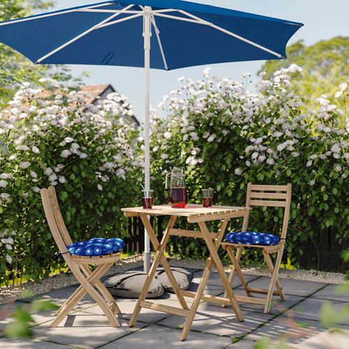 IKEA - KLÖSAN, outdoor chair pad, dark blue, 35 cm