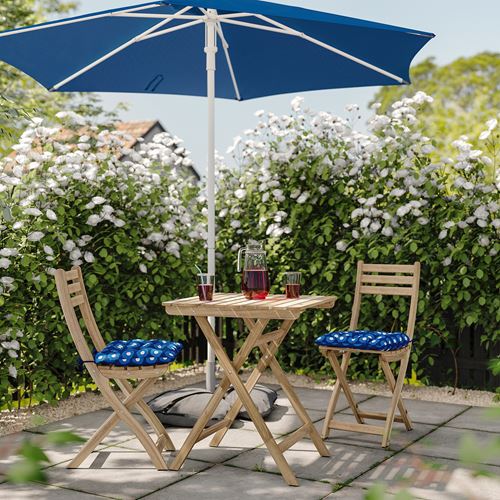 IKEA - KLÖSAN, dış mekan sandalye minderi, koyu mavi, 36x32 cm