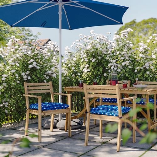 IKEA - KLÖSAN, dış mekan sandalye minderi, koyu mavi, 44x44 cm