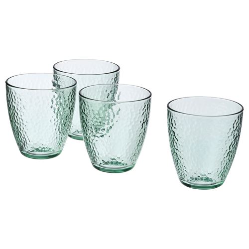 IKEA - DVARGSTUBB, glass set, glass-green, 27 cl