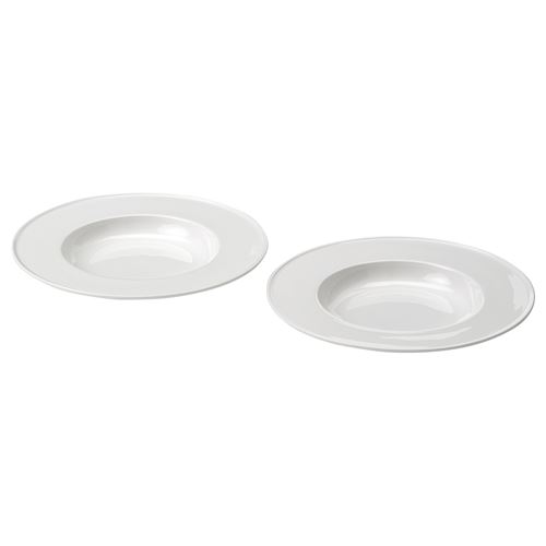 IKEA - STOCKHOLM 2025, çukur tabak seti, beyaz, 25 cm