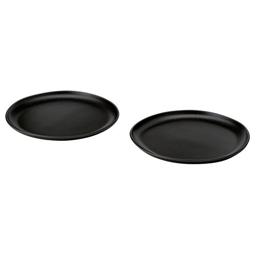 IKEA - STOCKHOLM 2025, tabak seti, siyah, 26 cm