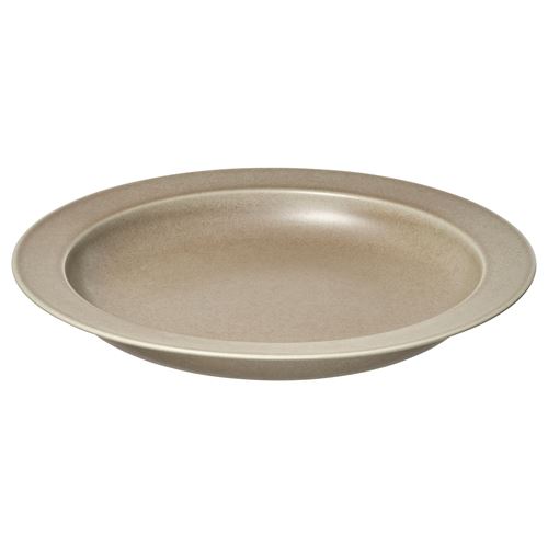 IKEA - STOCKHOLM 2025, ceramic serving bowl, beige, 34 cm