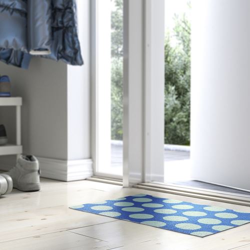 IKEA - KÖRFALTSPIL, paspas, mavi-yeşil, 40x60 cm