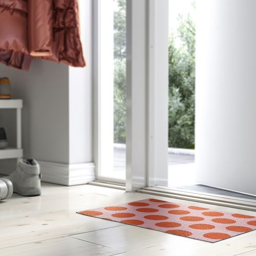 IKEA - KÖRFALTSPIL, paspas, pembe-turuncu, 40x60 cm