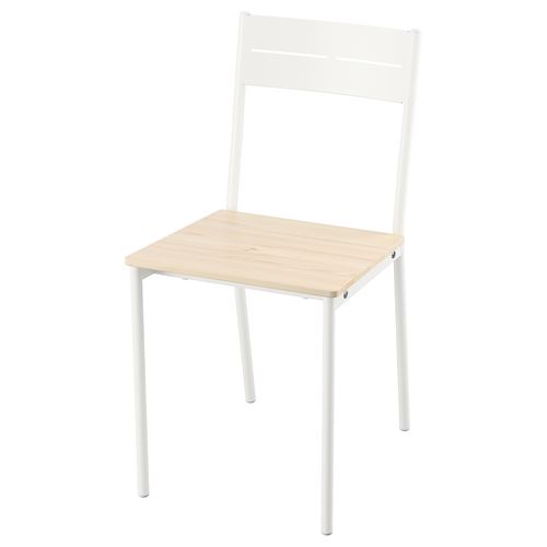 IKEA - BUSLATT, sandalye, beyaz-çam