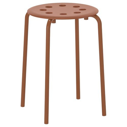 IKEA - MARIUS, stool, red-brown, 45 cm