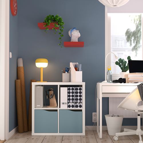 IKEA - KALLAX, açık raf ünitesi, beyaz-açık mavi, 77x77 cm