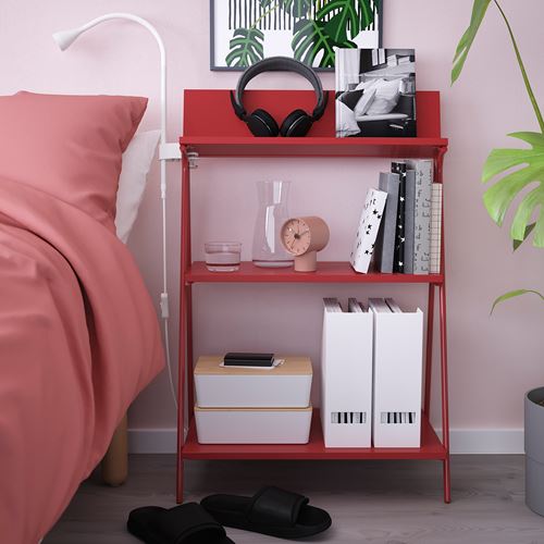 IKEA - KRÖNIKÖR, Open Shelving Unit, red, 60x35x91 cm
