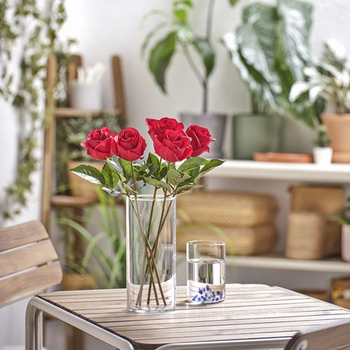 IKEA - SMYCKA, artificial flower, red, 40 cm