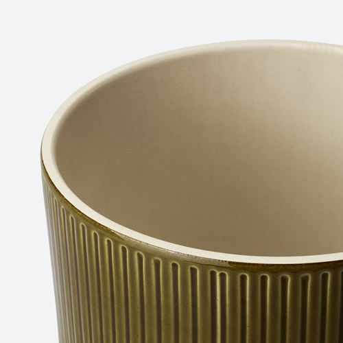 IKEA - HONUNGSPALM, seramik saksı, yeşil, 19 cm