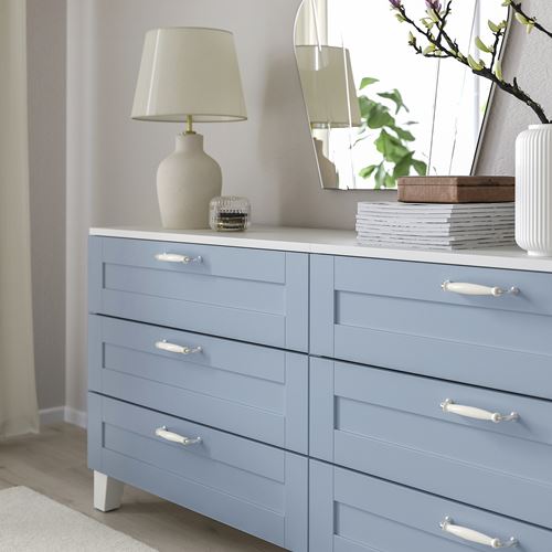 IKEA - SANNIDAL, drawer front, blue, 80x20 cm