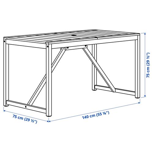 IKEA - NAMMARÖ, dining table, light brown