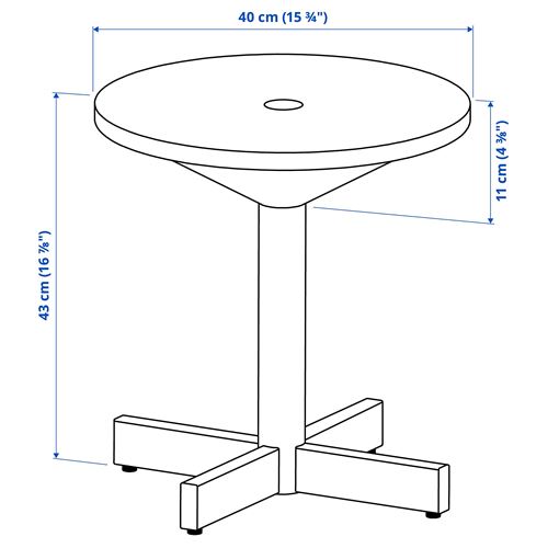 IKEA - GRIMSARBO, side table, pine-red