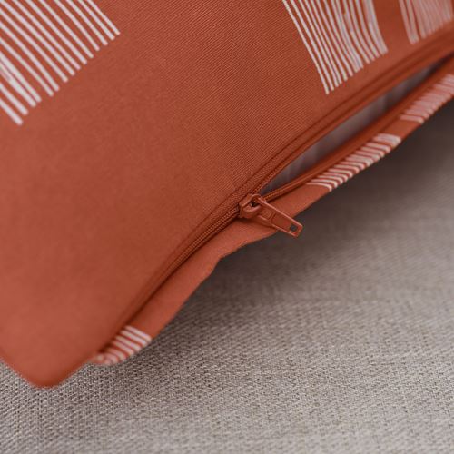 IKEA - PALPLJUNGMAL, lace pillow cover, orange, 50x50 cm