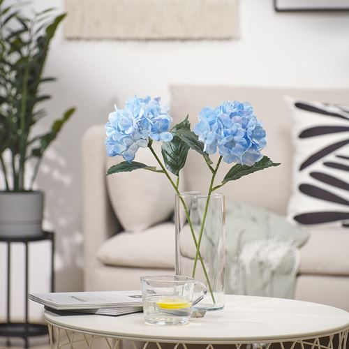 IKEA - SMYCKA, yapay çiçek, açık mavi, 45 cm