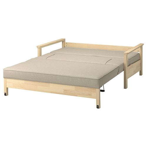 IKEA - TORNSBORG, 2-seat sofa-bed, naggen beige-pine