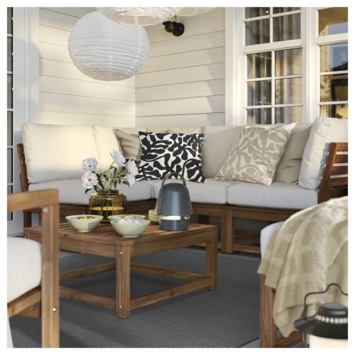 IKEA - LUFTFARTYG, large rug, black-striped, 160x230 cm