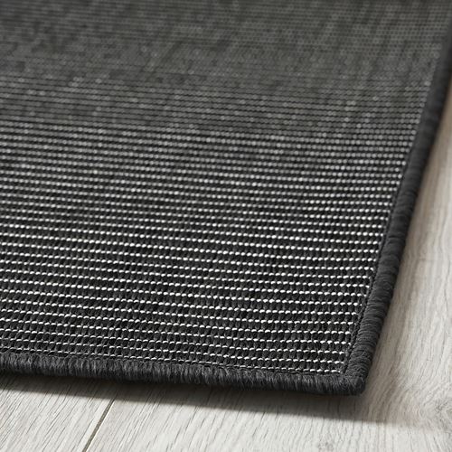 IKEA - LUFTFARTYG, large rug, black-striped, 160x230 cm