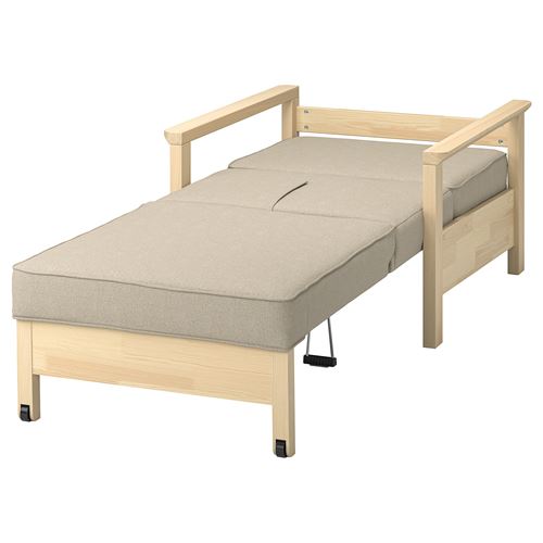 IKEA - TORNSBORG, 1 seat sofa-bed, naggen beige-pine