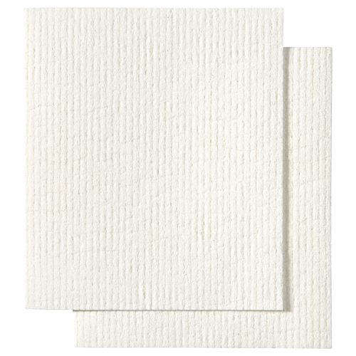 IKEA - TRIXIG, temizlik bezi, kırık beyaz, 18x20 cm