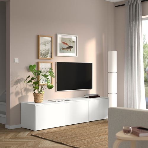 IKEA - PLATSA/FONNES, PLATSA dolap sistemi, beyaz, 180x42x43 cm
