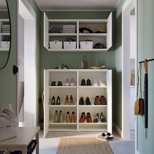 IKEA - PLATSA/FONNES, PLATSA wardrobe system, white, 122x42x220 cm