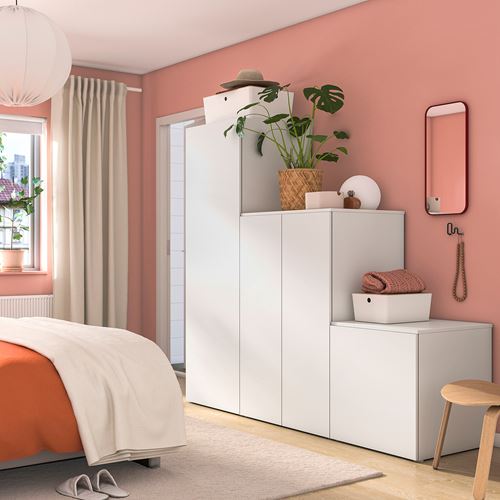 IKEA - PLATSA/FONNES, PLATSA gardırop, beyaz, 200x57x181 cm