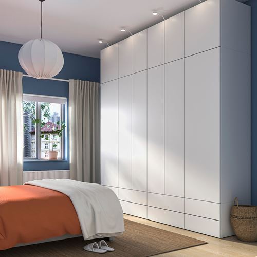 IKEA - PLATSA/FONNES, PLATSA gardırop, beyaz, 280x57x281 cm