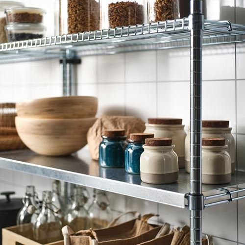 IKEA - BRUGDHAJ, stoneware jar, beige, 0,3 l