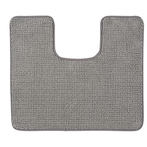 IKEA - TOFTBO, klozet önü paspası, gri-beyaz, 55x60 cm