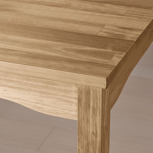 IKEA - HAGERNAS, bar masası ve tabure seti, antika vernik-çam, 4 tabureli