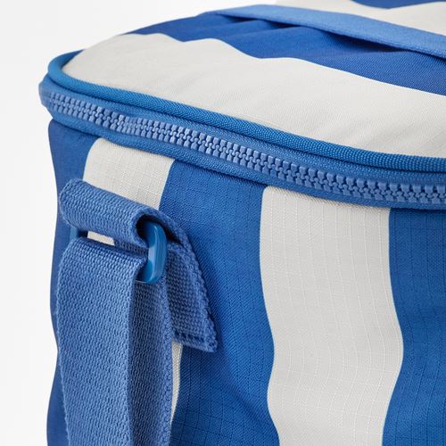 IKEA - PILLERSTARR, soğutucu çanta, desenli-mavi, 38x22x26 cm