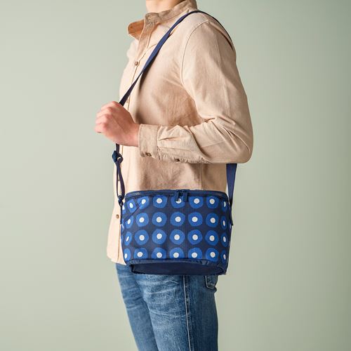IKEA - PILLERSTARR, cool bag, patterned-blue, 26x19x19 cm