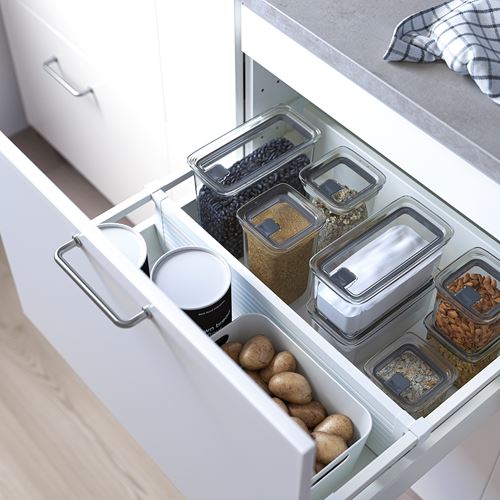 IKEA - KORALLVIPPA, food storage container sets, transparent