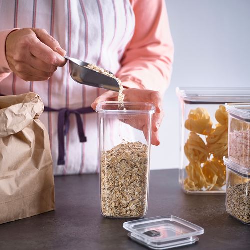 IKEA - KORALLVIPPA, food storage container sets, transparent