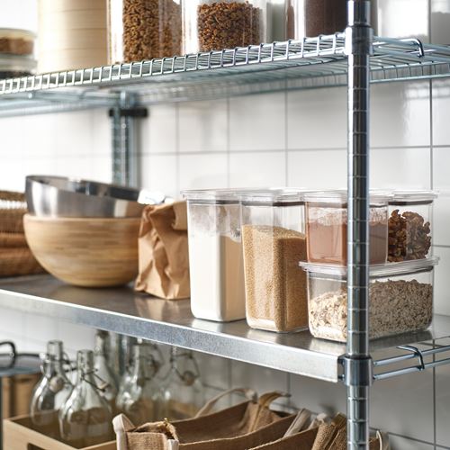 IKEA - KORALLVIPPA, food storage container sets, transparent