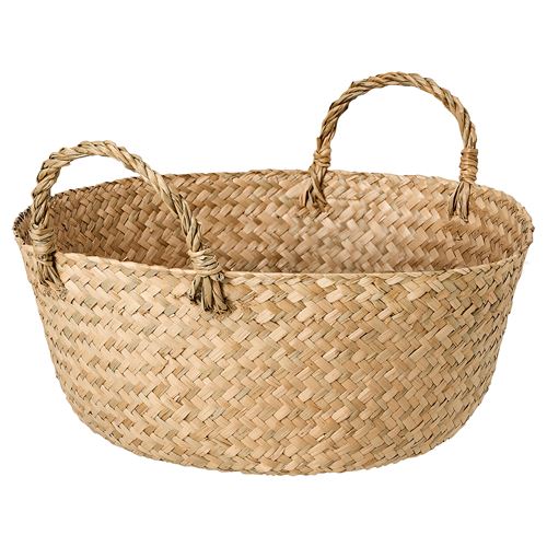 IKEA - SANDJORD, basket, sedge handmade, 30x14 cm