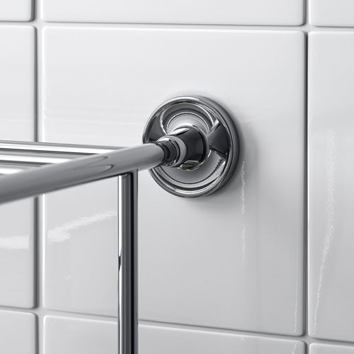 IKEA - BROFJARDEN, bathroom shelf, chrome effect, 75x29 cm