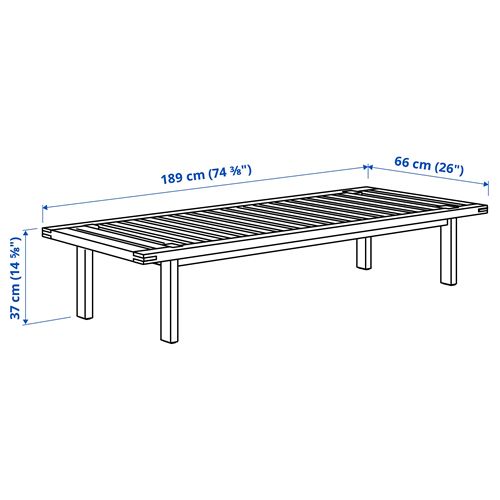 IKEA - STOCKHOLM 2025, bank, çam-natürel, 189x66x37 cm