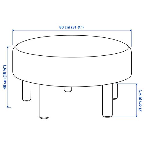 IKEA - STOCKHOLM 2025, puf, siyah-beyaz