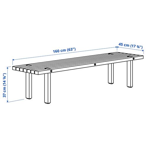 IKEA - STOCKHOLM 2025, orta sehpa, çam-natürel, 160x45 cm
