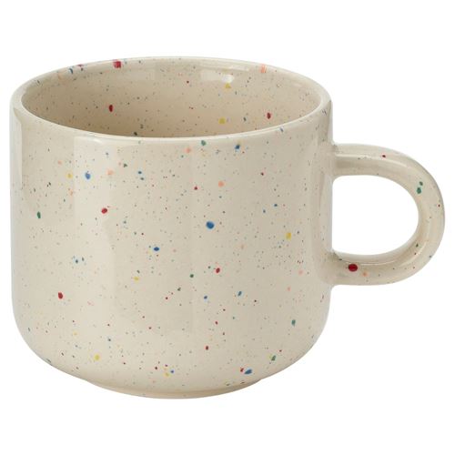 IKEA - TOBISFISK, mug, Patterned beige, 33 cl