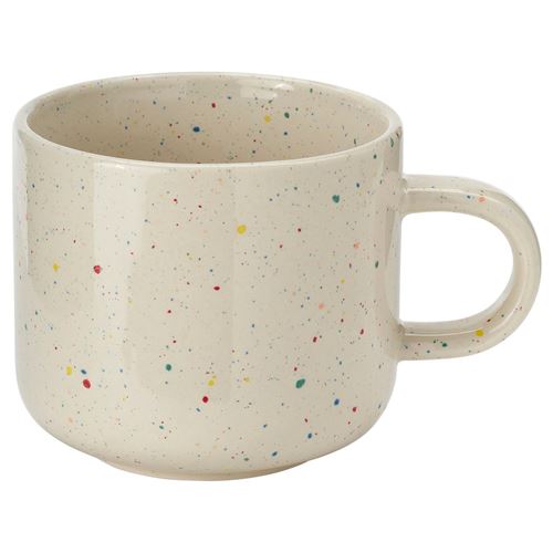 IKEA - TOBISFISK, mug, Patterned beige, 50 cl
