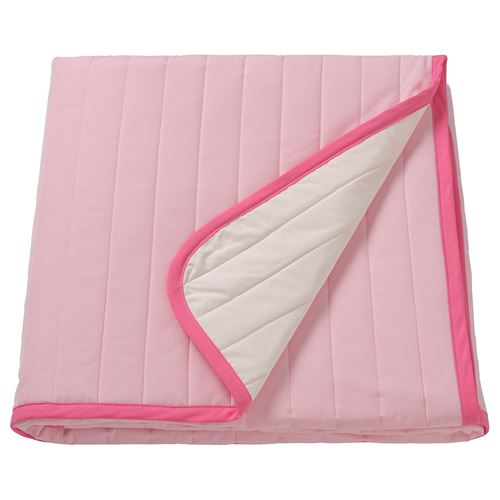 IKEA - VETEJORDFLY, bedspread/blanket, pink/white, 160x250 cm