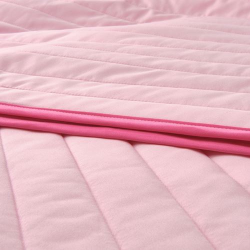 IKEA - VETEJORDFLY, bedspread/blanket, pink/white, 160x250 cm
