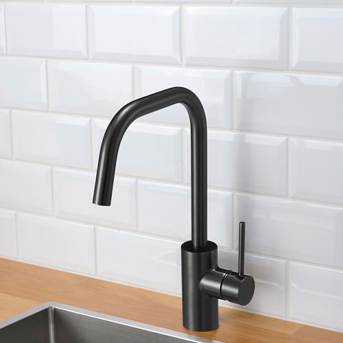 IKEA - ALMAREN, eviye bataryası, siyah, 36 cm