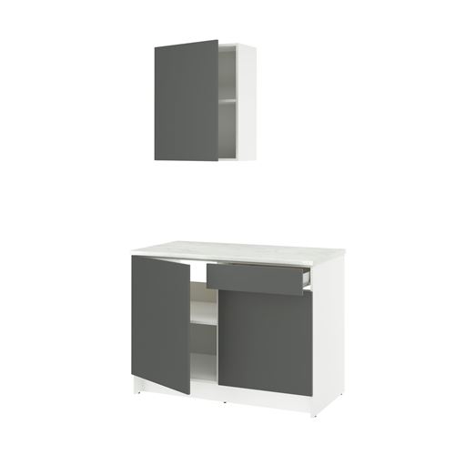 IKEA - KNOXHULT, kitchen storage combination, dark grey, 120x61x220 cm