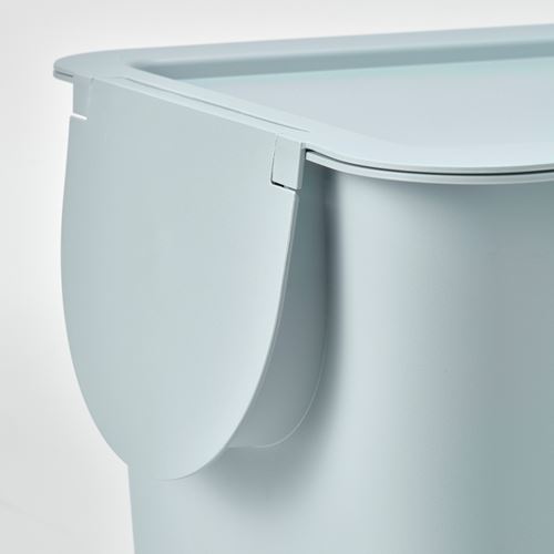 IKEA - TRÖSKNING, atık ayırma kutusu, açık gri-mavi, 25 lt